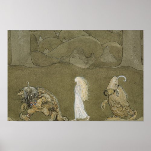 John Bauer _ The Princess and the Trolls Poster