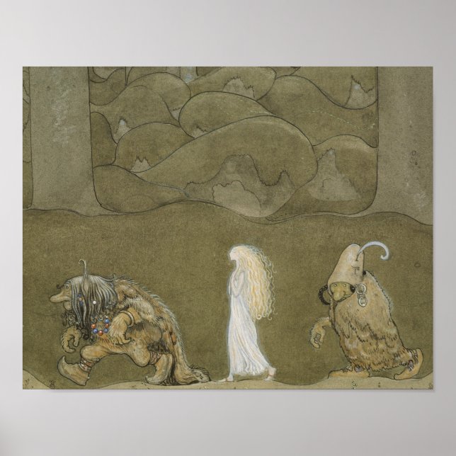 John Bauer - The Princess and the Trolls Poster (Front)