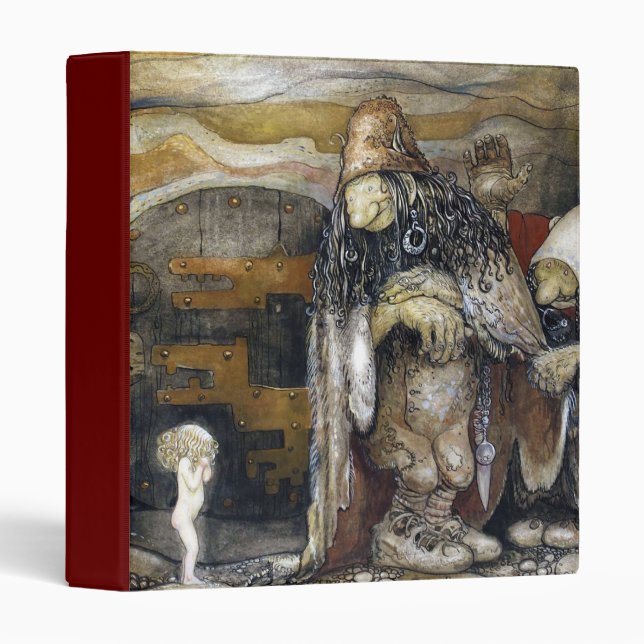 John Bauer Troll 3 Ring Binder (Front/Spine)