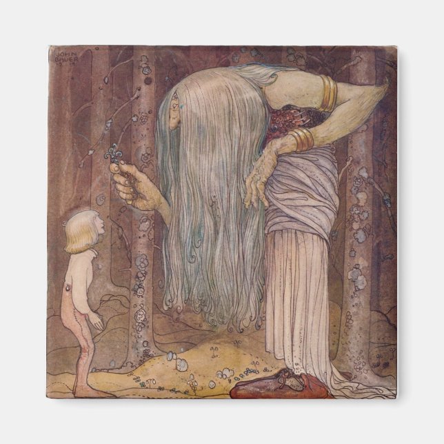 John Bauer TROLL HERB Magnet (Front)