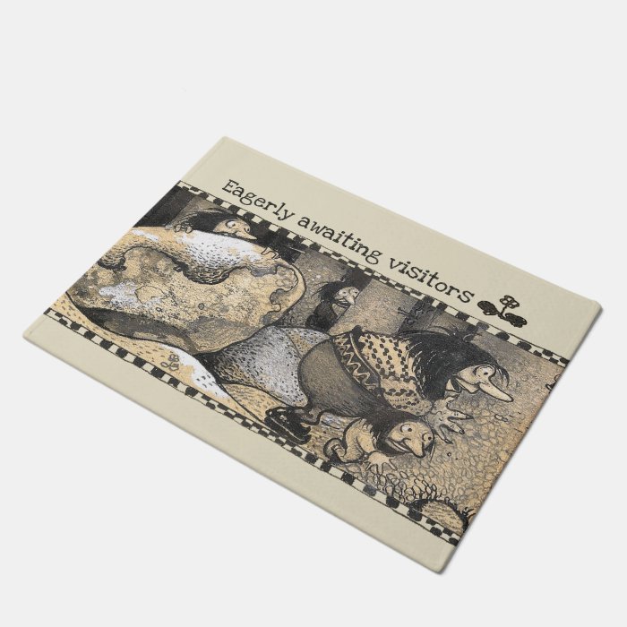 John Bauer trolls Eagerly awaiting visitors CC1235 Doormat