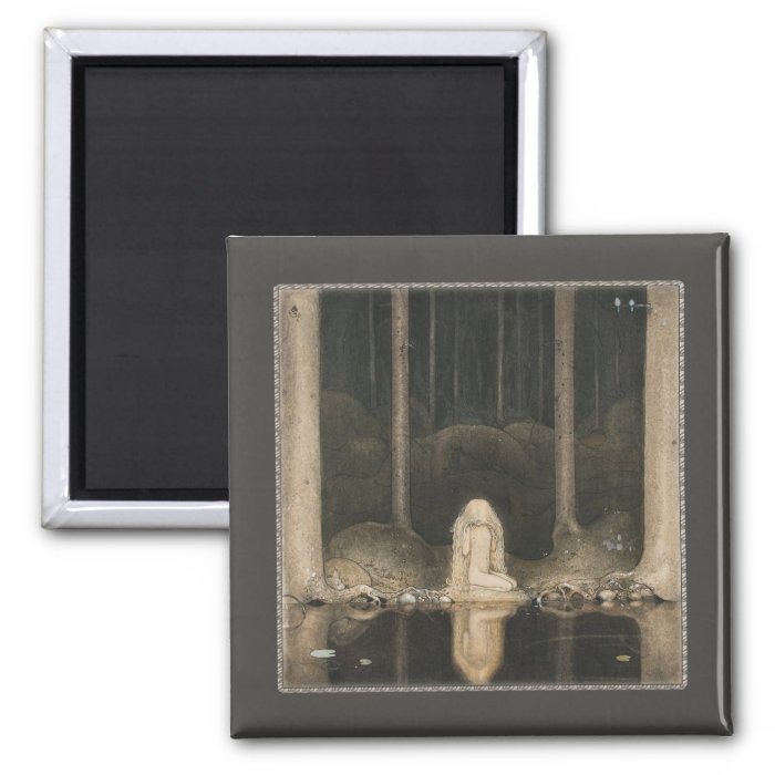 John Bauer Tuvstarr CC0251 Square Magnet