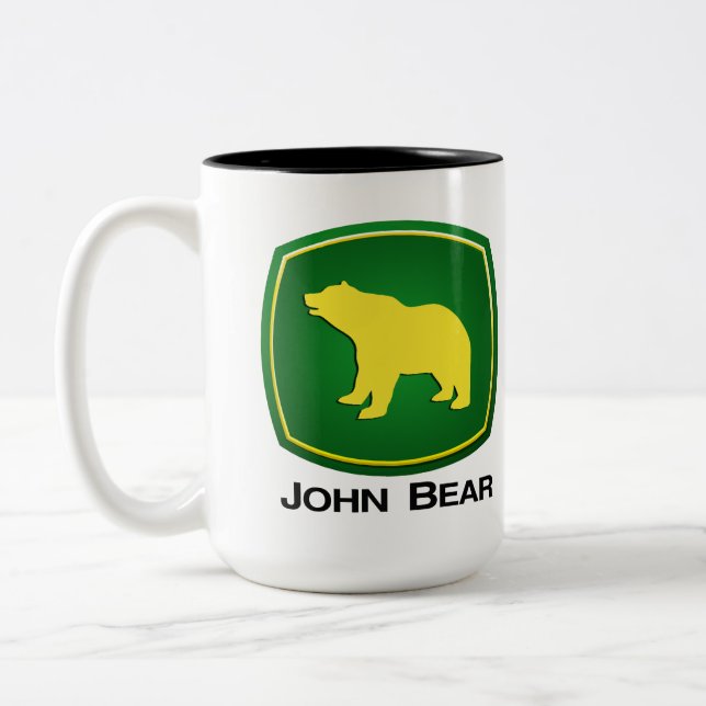 John Bear Two-Tone Coffee Mug (Left)