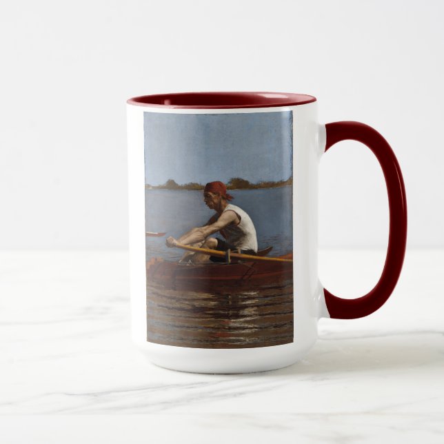 John Biglin in a Single Scull Mug (Right)