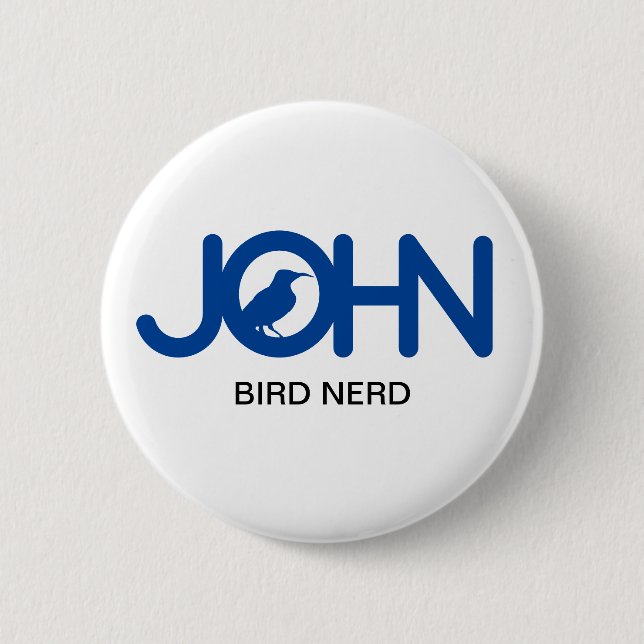 John Bird Nerd Button (Front)