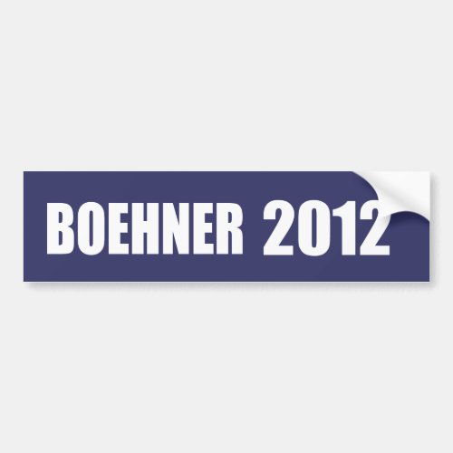 JOHN BOEHNER Election Gear Bumper Sticker