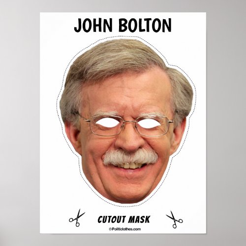 JOHN BOLTON Halloween Mask Poster