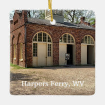 HARPERS FERRY  LASER CUT SIZE 3.75 X 2.50" 21701 CHRISTMAS ORNAMENT WV 