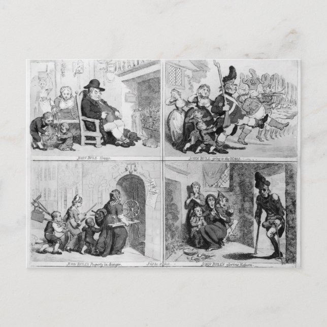 John Bull's Progress Postcard (Front)