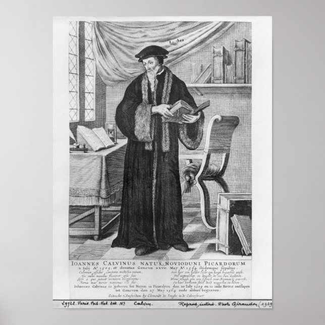 John Calvin Poster (Front)