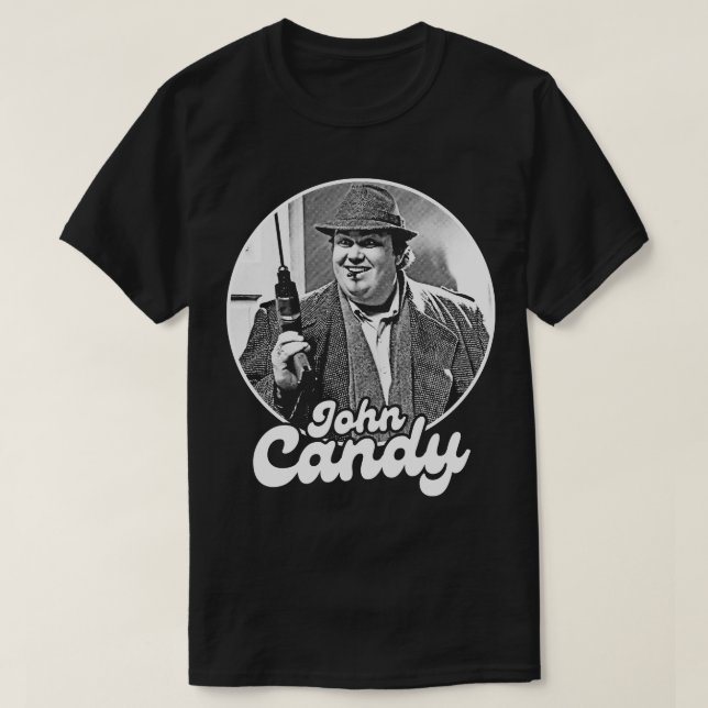 John Candy Gradients Drawing Artwork T-Shirt (Design Front)