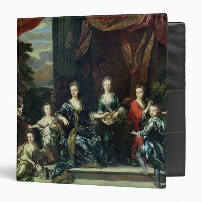 John Churchill 1st Duke of Marlborough 3 Ring Binder (Front/Inside)