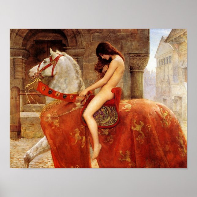 John Collier "Lady Godiva" 1898 Reproduction Poster (Front)