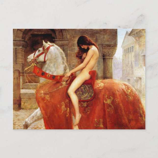 John Collier Lady Godiva Fine Art Postcard (Front)