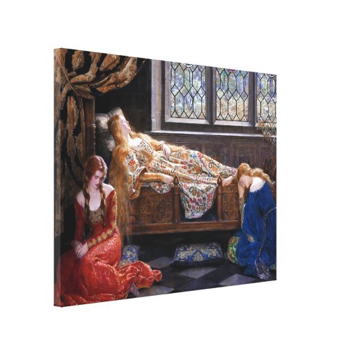 John Collier The Sleeping Beauty Canvas Print | Zazzle