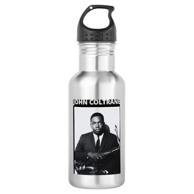 John Coltrane Stainless Steel Water Bottle (Front)