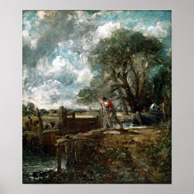 John Constable A Boat Passing a Lock Poster (Front)