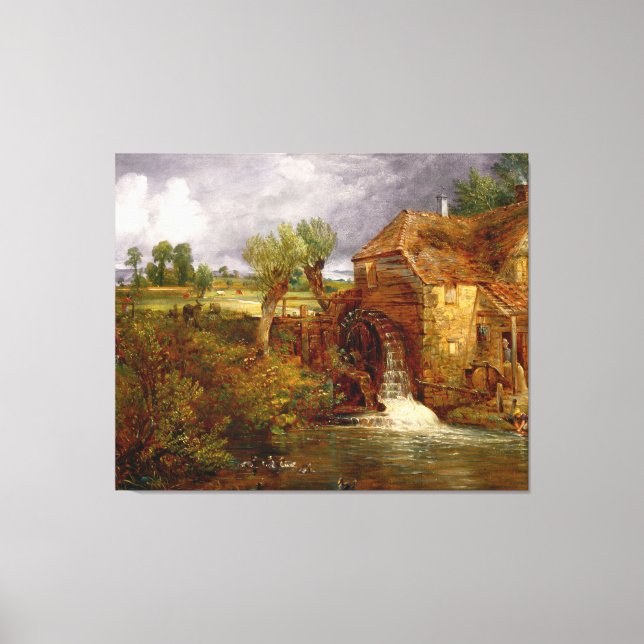 JOHN CONSTABLE A Mill at Gillingham in Dorset 1826 Canvas Print (Front)