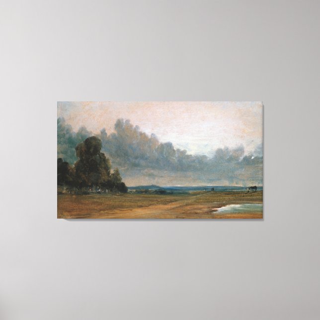 John Constable A View From Hampstead Heath with Canvas Print (Front)