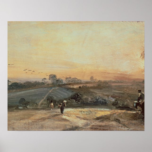 John  Constable | Autumnal Sunset Poster (Front)