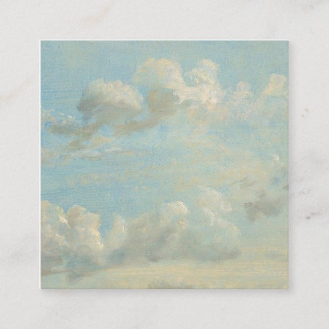 John Constable - Cloud Study Square Business Card (Front)