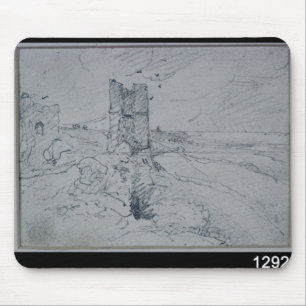 John Constable Cottages on a High Bank, 1834 Mouse Pad