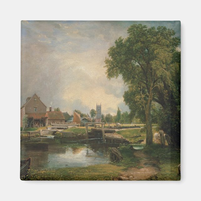 John Constable | Dedham Lock and Mill, 1820 Magnet (Front)