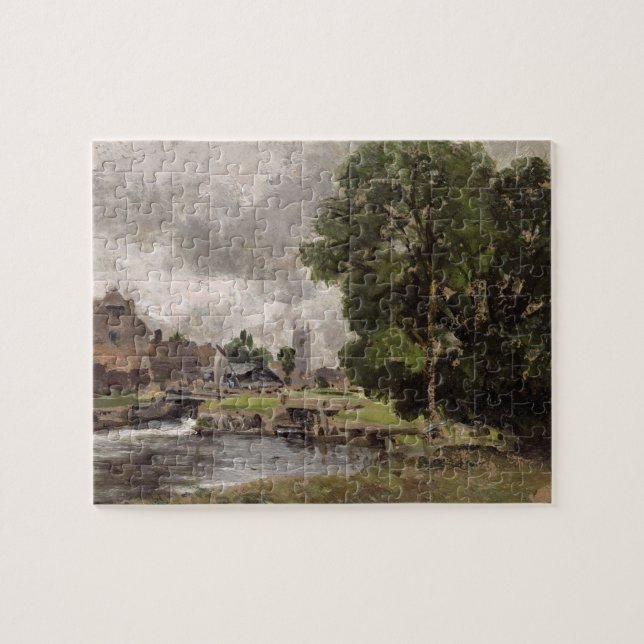 John Constable | Dedham Lock and Mill Jigsaw Puzzle (Horizontal)