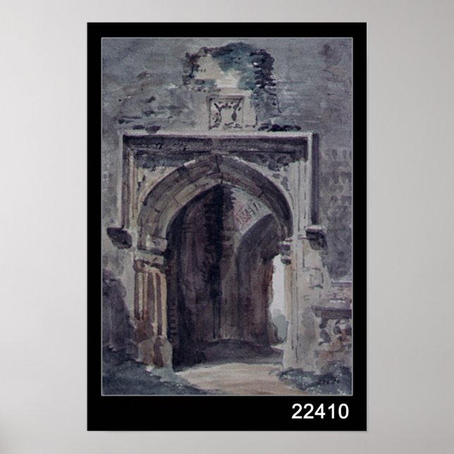 John Constable | East Bergholt Church Poster (Front)