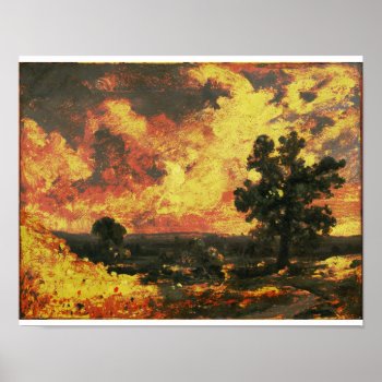 John Constable - English Landscape (modified) Poster by niceartpaintings at Zazzle