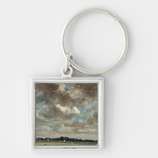 John Constable | Extensive Landscape with Grey Clo Keychain (Front)
