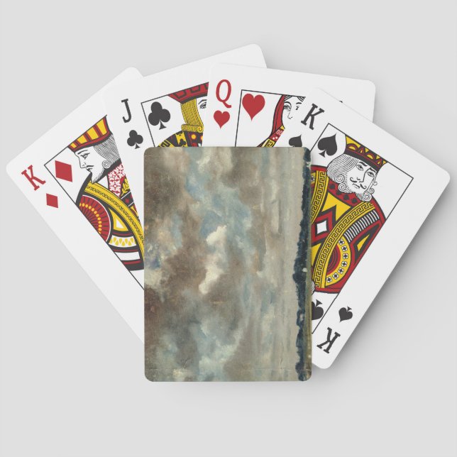 John Constable | Extensive Landscape with Grey Clo Poker Cards (Back)