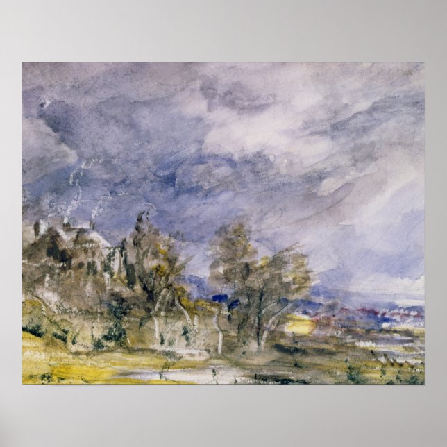 John Constable | Hampstead Heath from near Well Wa Poster (Front)