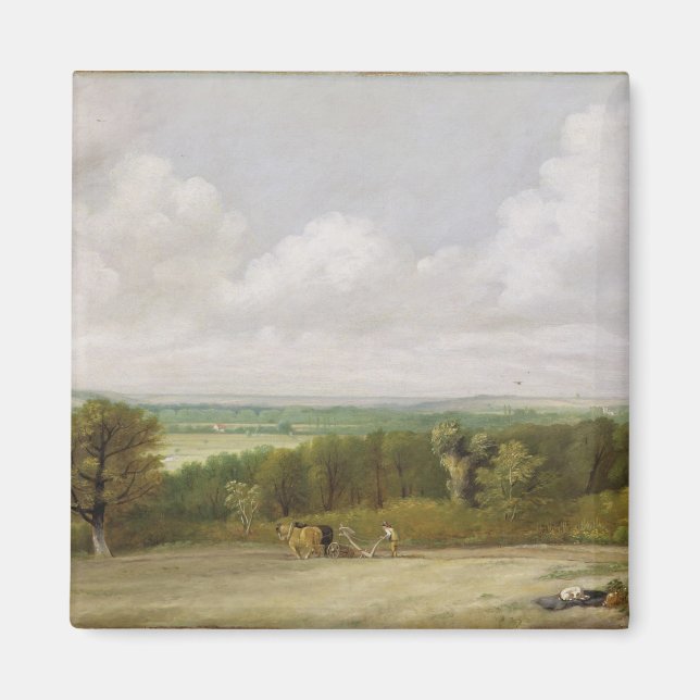 John Constable | Landscape: Ploughing Scene in Suf Magnet (Front)