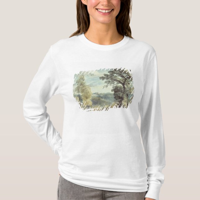 John Constable | Landscape with Trees and a Distan T-Shirt (Front)