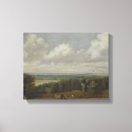 John Constable _ Ploughing Scene in Suffolk Canvas Print