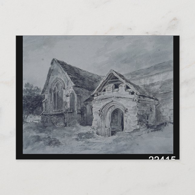John Constable | Porch and Transept of a Church, c Postcard (Front)