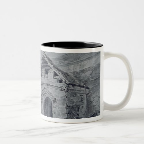 John Constable  Porch and Transept of a Church c Two_Tone Coffee Mug
