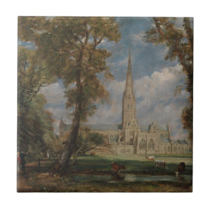 John Constable Salisbury Cathedral from the Bish Tile