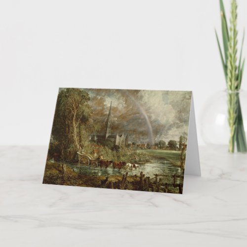 John Constable  Salisbury Cathedral From the Mead Card