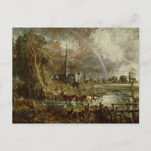 John Constable | Salisbury Cathedral From the Mead Postcard (Front)