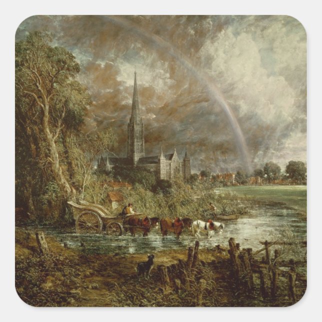 John Constable | Salisbury Cathedral From the Mead Square Sticker (Front)