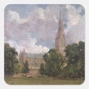 John Constable Salisbury Cathedral from the sout Square Sticker