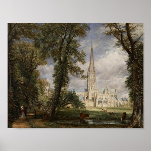 John Constable _ Salisbury Cathedral Poster