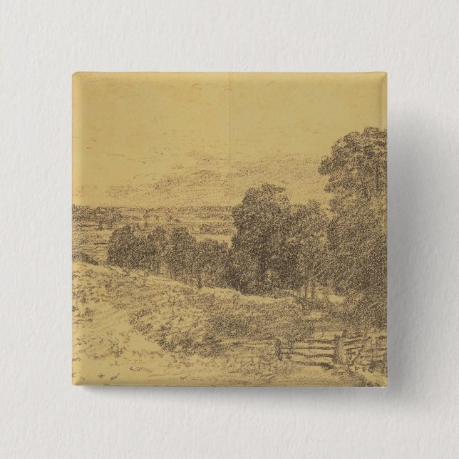John Constable | Sketch for the Painting Entrance  Button (Front)