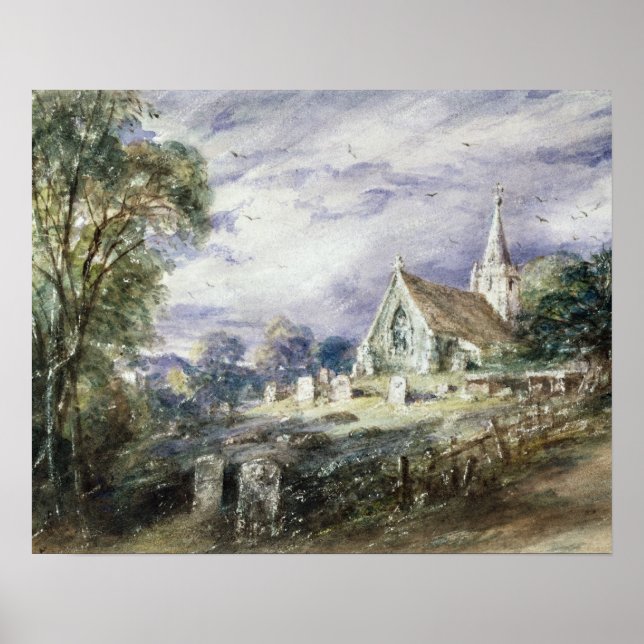 John Constable | Stoke Poges Church Poster (Front)