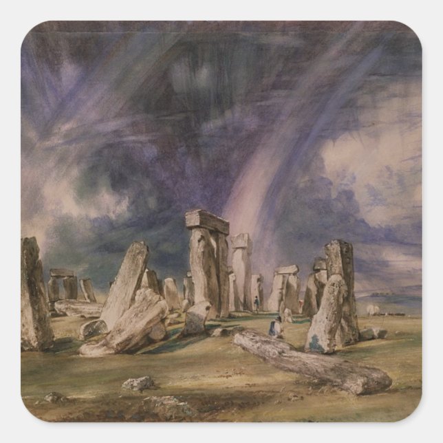 John Constable | Stonehenge, 1835 Square Sticker (Front)