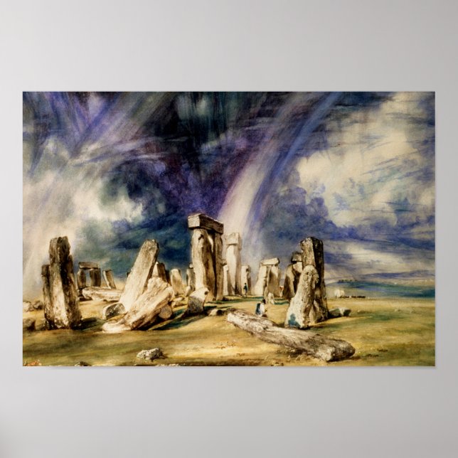 John Constable - Stonehenge Poster (Front)