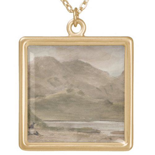 John Constable  Sty Head Tarn 12th October 1800 Gold Plated Necklace