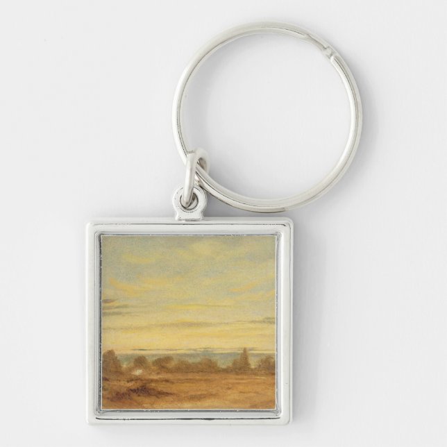 John Constable | Summer - Evening Landscape (oil o Keychain (Front)